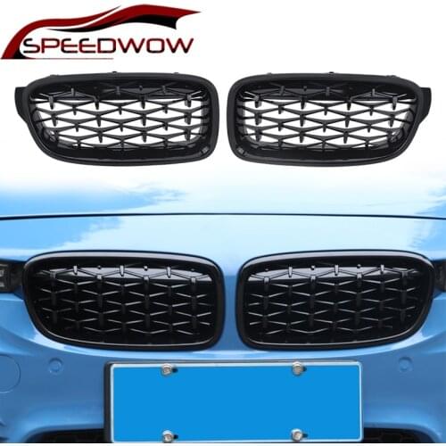 SPEEDWOW Front Car Racing Grill Auto Grille Kidney Replacement Grilles For BMW 3 Series F30 F35 2013-2019 Car Exterior Parts