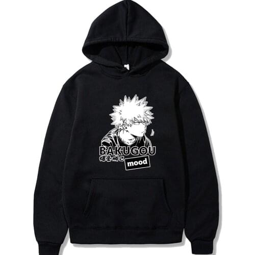 My Hero Academia Bakugo Hoodie Pullovers Tops Casual Fshion Autumn Cloths
