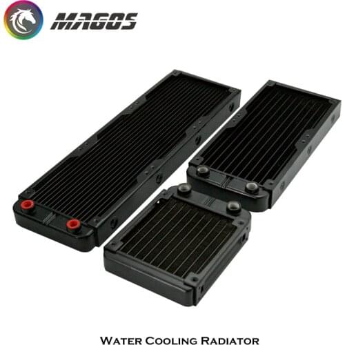 PC Water Aluminum Radiator Multi-Channels Thin Water Cooling Row Support 12CM Fan,60/80/90/120/240/360mm Black/White
