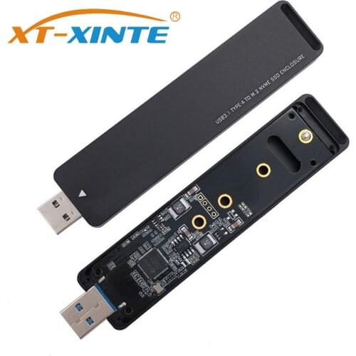XT-XINTE USB 3.1 to for Nvme M-key PCI-E for Nvme SSD M.2 for NGFF SSD External PCBA Conveter Adapter Card Flash Disk Type