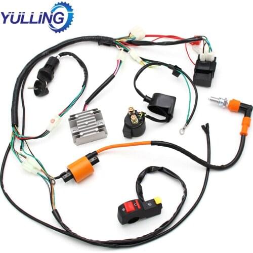 YULLING Motorcyle Electric Wiring Harness For ATV QUAD 150 200 250 300cc Stator CDI Coil Full Line Assembly Spare Parts Loom