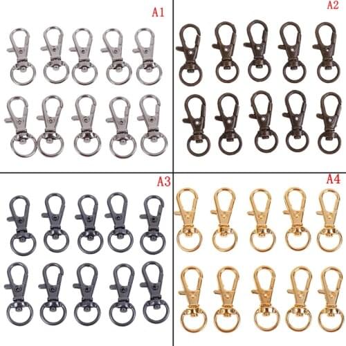 10Pcs/lot Swivel Trigger Clips Snap Hooks Lobster Clasp Keychain Bag DIY Craft Key new
