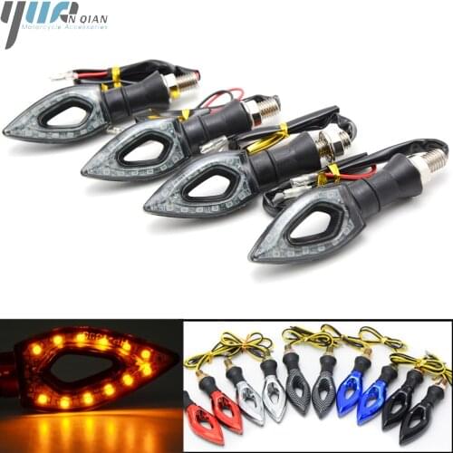2pcs LED Universal Motos Turn Signal Indicadores Light lamp PARA for honda CB 599 919 400 CBR 600 F2 F3 F4 F4i CB600 HORNET 900