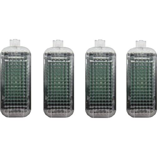 4PCS 3AD947409 LED Footwell Lights Foot Warning Lamp For VW Jetta Passat B6 B7 Q3 Q5 Q7 A3 A4 A6 SEAT Toledo Leon Golf MK5 MK6