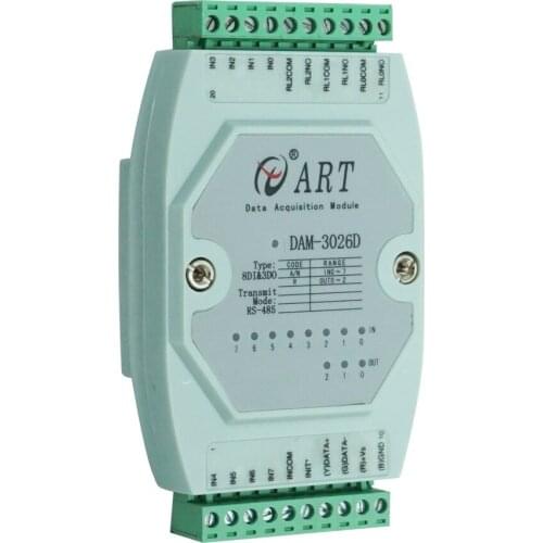 8-channel Isolated Digital Input 3 Relay Output Module DAM3026D