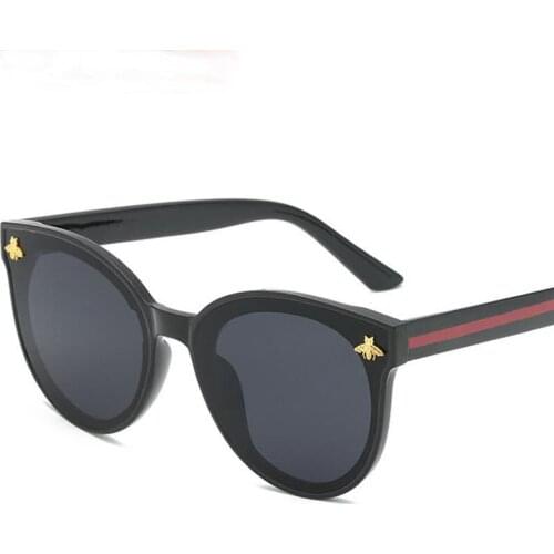 ASUOP 2020 new fashion ladies sunglasses UV400 classic retro luxury brand design bee men sunglasses oval sports driving glasses