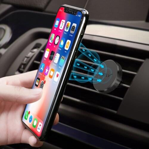 RAXFLY Car Bracket Release Hands For Huawei In Car Strong Absorption Bracket For iPhone Special Two Sided Vent Clip Phone Stand