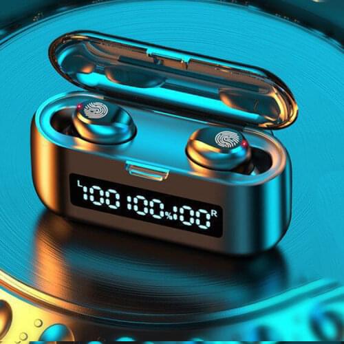 Wireless Earbud Bluetooth Earphone V5.1 LED Charging Box 22000Mah Power Bank Deep Bass Stereo Headphone Sports Headsets W/Mic