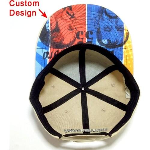 3D printing custom cap full color printed customed logo hip-hop full print adult kids snap back baseball caps DIY snapback hats