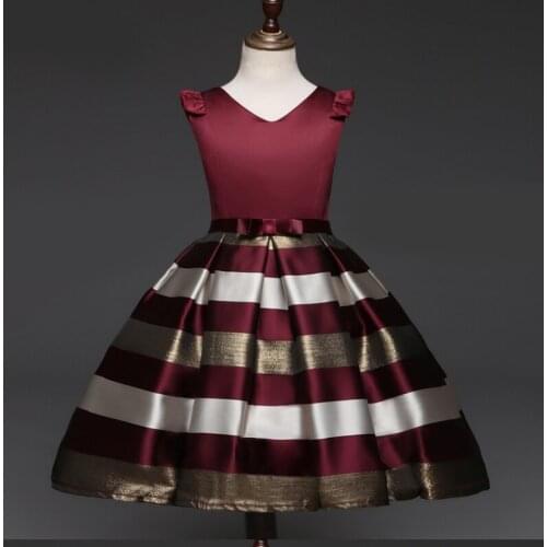 Summer explosion girl dress sleeveless striped princess dress children summer dress