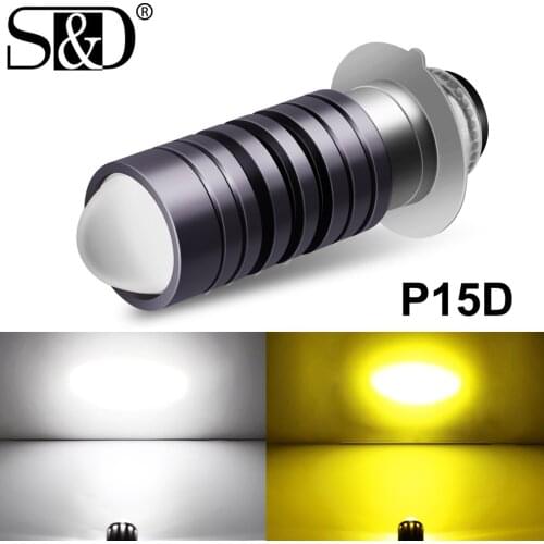 1pc CSP P15D LED Motorcycle Headlight Lamp 10000LM 12W Moto Led Autobike Fog Lamp 3000K 6000K Hi Lo Beam Light 12V