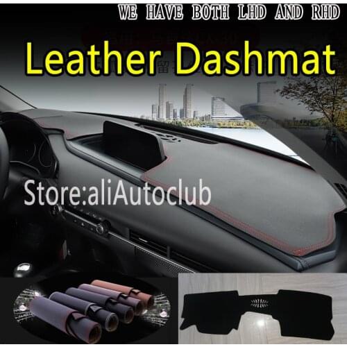 For mazda cx30 cx-30 2020 2021 Leather Dashmat Car-Styling Accessories Cover Dash Mat Dashboard Cover Carpet custom