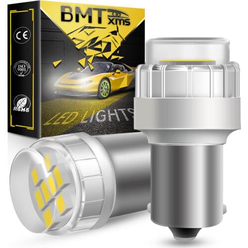 BMTxms Canbus For Skoda Superb Octavia 2 MK2 FL 1Z A5 2009 2010 2011 2012 2013 DRL Lights New P21W 1156 BA15S LED Bulb No Error