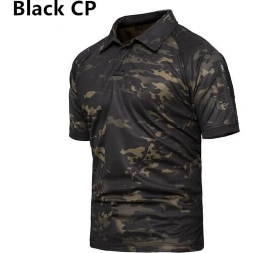 Summer Camping Hiking Army Force Camouflage T-shirt for Man Breathable Pocket Short Sleeve T Shirts Mens Tactical Military