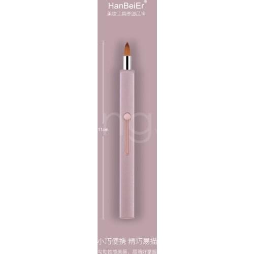 2021 Hot Make Up Retractable Lip Eye Liner Eyeshadow Foundation Brush Home Travel Lipstick Gloss Makeup Brushes Cosmetics Tool