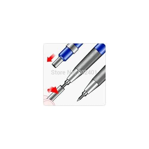 Free shipping German style 2mm mechanical pencil blue pencil automatic pencil lead holder propelling pencil fast delivery