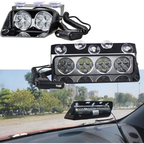 48W High power Car Windshield Led light Dash Flashing Work light Police Fire Ambulance Truck Emergency Flash light Viper Signals