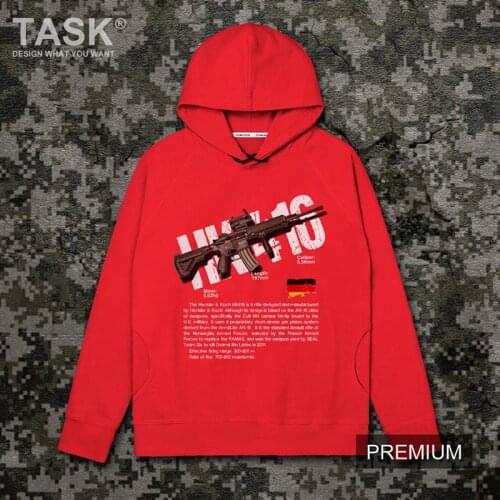 Rifle Series HK416 Germany Army weapon Military fan Casual fashion sweatshirt long sleeve hoodies mens harajuku Hoody Clothing