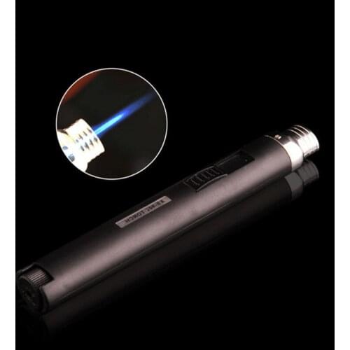 Inflatable Pen Spray Gun Kitchen Igniter Torch Windproof High Pressure Direct Injection Flame Turbo Butane Gas Lighter