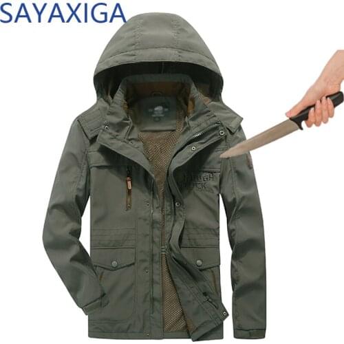 New Self Defense Anti Cut Clothing Anti-stab Anti-Knife concealed Cut Resistant hooded Men Jacket Security Soft Stab jackets