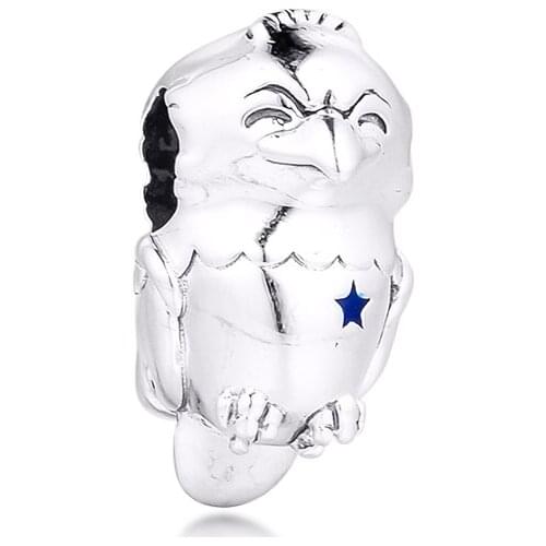 American Bald Eagle Charm new cute beads pendant for Jewellry 925 Sterling Silver new 2020 Jewelry DIY Beads for Women