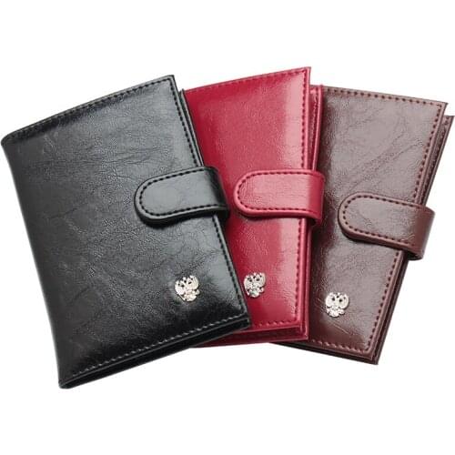 2019 NEW Russian passport cover PU Leather men travel wallet credit card ID holder cover passport holder traveling file case