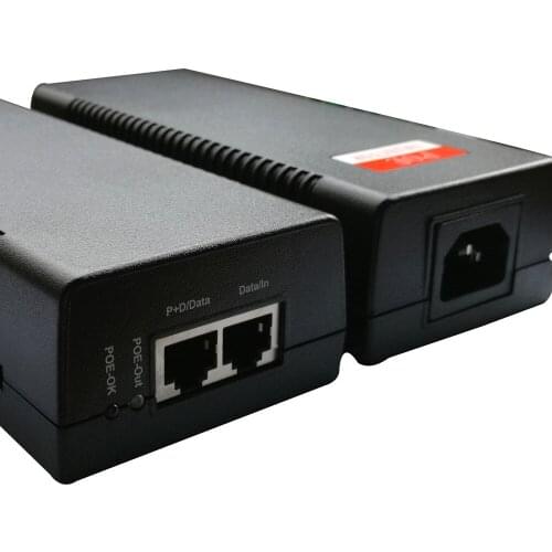 Belt detection Strong power supply 60W Gigabit single port PoE power supply Bt standard eight core power supply 1236 and 4578