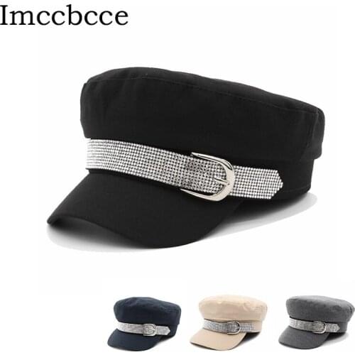 Autumn Winter Women Beret Hat Diamond French Artist Warm Wool Casual Octagonal Retro Hats Vintage Plain Elegant Lady Visor Caps