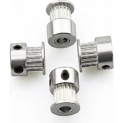 4pcs/set Anet Quick 3D printer parts Hotend extruder Straight fittings Feeder Teeth Timing Belt PulleyHigh quality