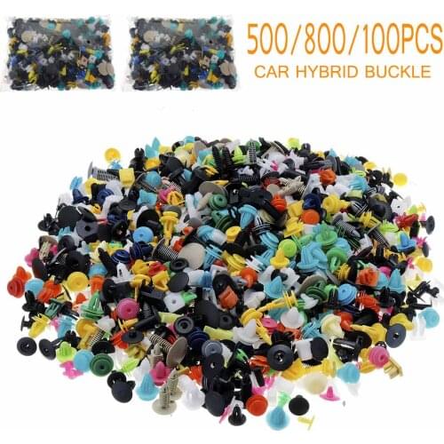 X-500/800/1000pcs Car Body Plastic Push Pin Rivet Fasteners Trim Moulding Clip Screwdriver 60 Kinds