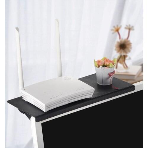 3 Color Adjustable TV Screen Top Storage Shelf Rack Holder Computer Monitor Desktop Stand TV Rack Display Shelf Storage Rack
