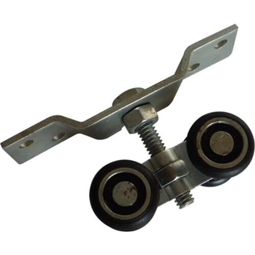 2pcs sliding door 4-wheels pulley roller for sliding door rail pulley all metal hanging pulley