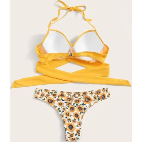 Sexy Solid Bikini Set Women Brazilian Bikinis Ring Patchwork Swimsuit Bathing Suit Female Summer Swimwear Beachwear