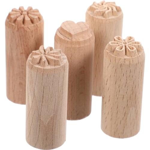 7/5 Pcs Wooden Clay Pottery Stamp Pottery Tool Wood Block Stamp Clay Decorative Stamp DIY Crafts Ideal Gifts