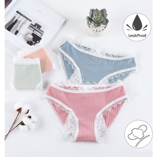 Leak Proof Menstrual Panties Physiological Pants Sexy Women Underwear Period Cotton Waterproof Briefs Lady lingerie Dropshipping
