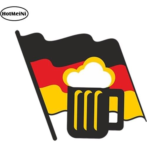 HotMeiNi Car Styling Car Sticker Oktoberfest Vinyl Sticker Laptop Travel Luggage Car Waterproof Accessories 13x12 cm