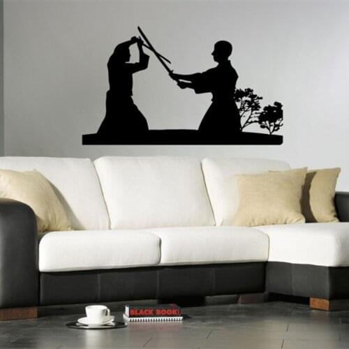 Japanese Art Morihei Ueshiba Vinyl Wall Mural Japanese Style Decal The Way Of Unifying Energy Aikidoka Sticker Art Decor D-329