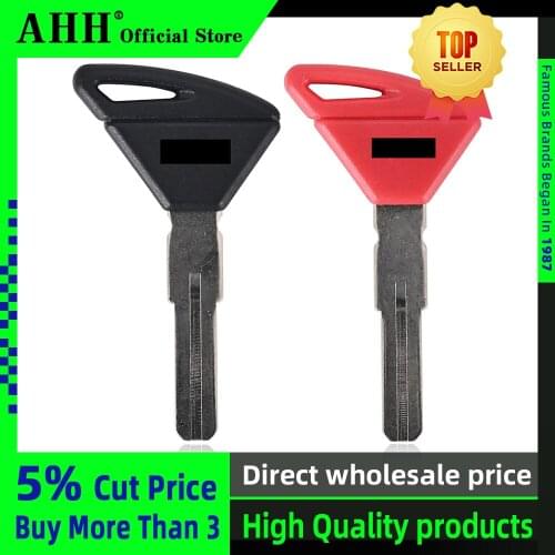 AHH Motorcycle Blank Key Uncut Blade For Aprilia RSV4 Tuono Dorsoduro RSV 750 1200 400 Double grooves and single grooves