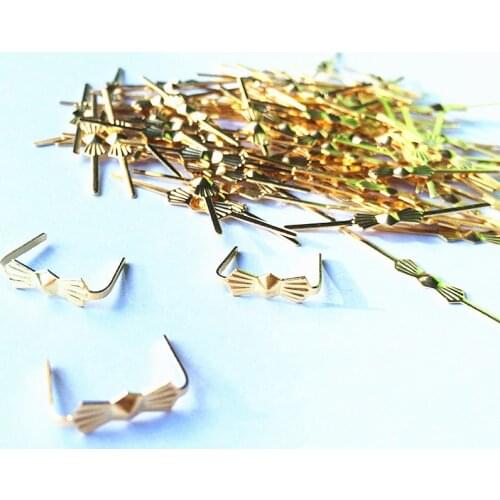 1000pcs/lot ,33mm Chrome/ Gold butterfly buckle/Tie Clips, Lamp Parts Connector Metal Bowtie Butterfly For Crystal Beads Strands