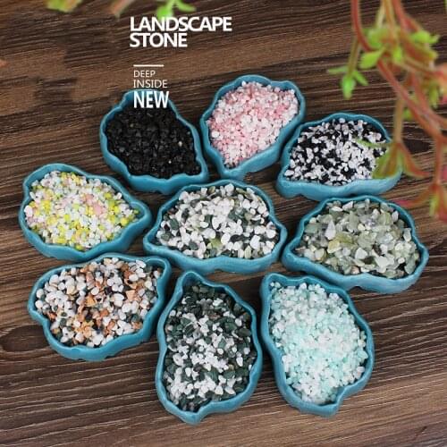 250g Natural Aquarium Gravel Sea Glass Rock Sand for Fish Turtle Tank/Air Plants Decoration Aqurium Landscape