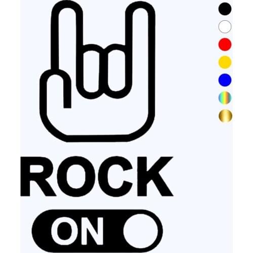 CK20646# Various Sizes Die-Cut Vinyl Decal Rock on Car Sticker Waterproof Auto Decors on Car Body Bumper Rear Window