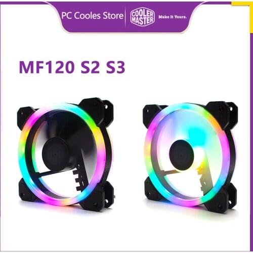 Cooler Master MF120 S2 S3 5V 3Pin ARGB 120MM CPU Cooler Fan Temperature control computer Liquid radiator replacement fan