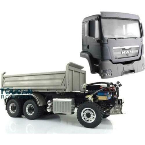 LESU 1/14 RC Hydraulic 6*6 MAN 3Axles Dumper Truck Motor Radio Model THZH0203-SMT4