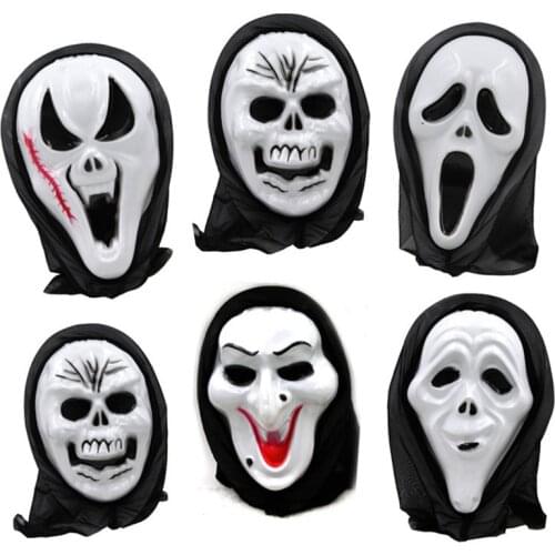 Halloween mask grimaces head screaming whimsy scary host skeleton Halloween props skeleton mask Halloween decorations