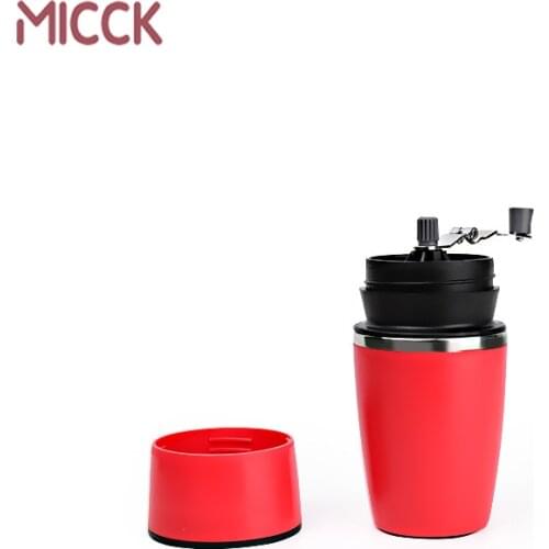 MICCK Mini Portable Manual Coffee machine Italian concentrate outdoor Multifunction Hand pressure capsule Coffee machine