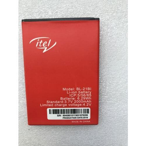 New Original 3.7V 2100mAh 7.77Wh BL-21BI Replacement Battery For ITEL BL-21BI mobile phone