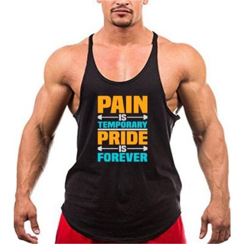 Profession Mens Summer Fitness bodybuilding Tank Tops cotton sleeveless shirts workout Undershirt Stringer vest Y Back clothing