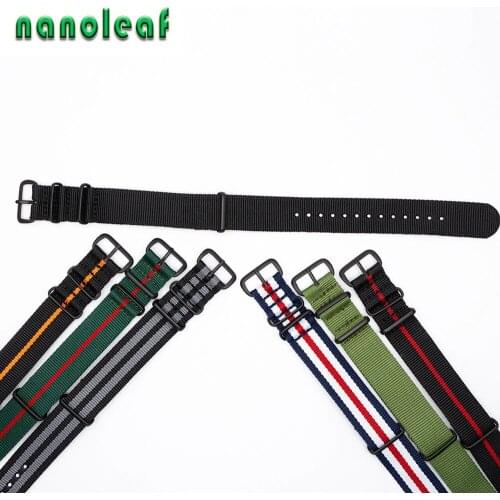 Durable Nylon Watchband NATO Style Replacement Belt Military Casual Watch Strap with 18mm 20mm 22mm For Men Women