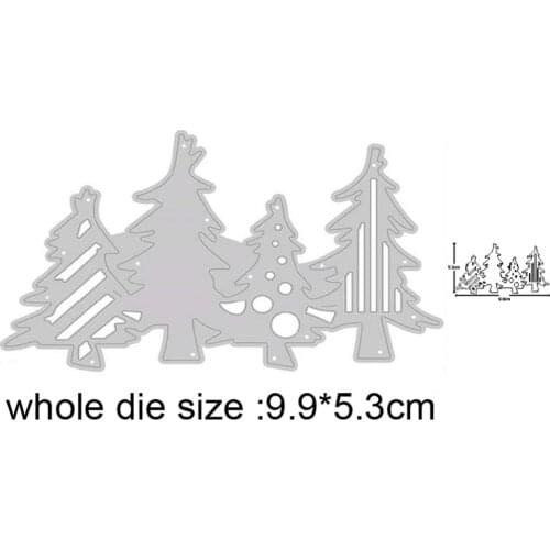Christmas Trees Metal Cutting Dies for DIY Scrapbooking dies Album Card Making Decorative Craft Embossing Die Cuts Stencils dies