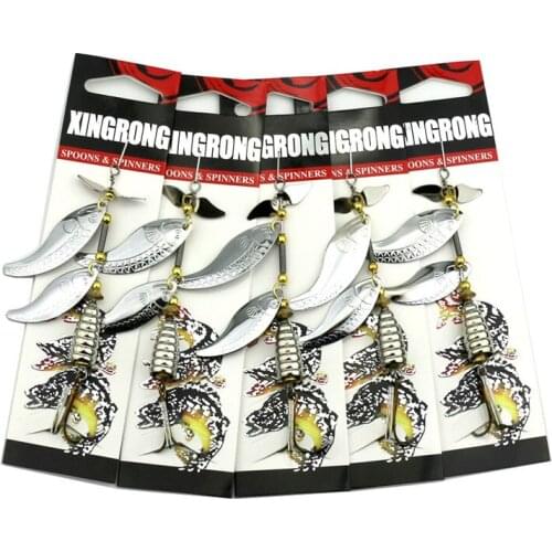 HENGJIA fishing lure 1PC 7.5CM 14.8G slice Artificial bait spinner spoons hard bait metal bass double sequins fishing tackle